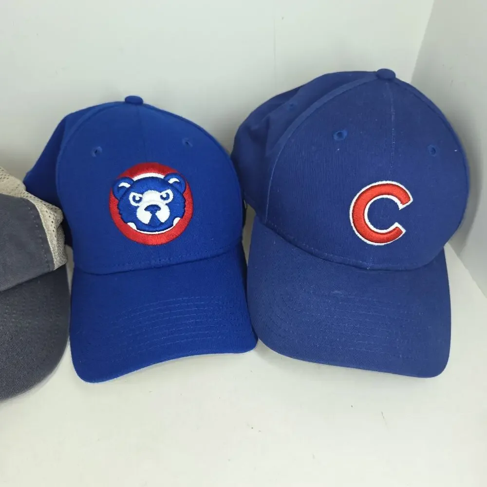Vtg Chicago Cubs MLB Hats Hat Snapback Adjustable Caps Cap Lot of 4 Baseball Y2k - Picture 3 of 16